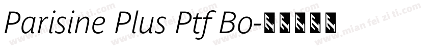 Parisine Plus Ptf Bo字体转换